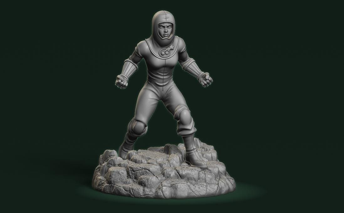 3D Printed Miniature Cherry Bomb - MCP Style Resin Miniature Basing Topper 32mm
