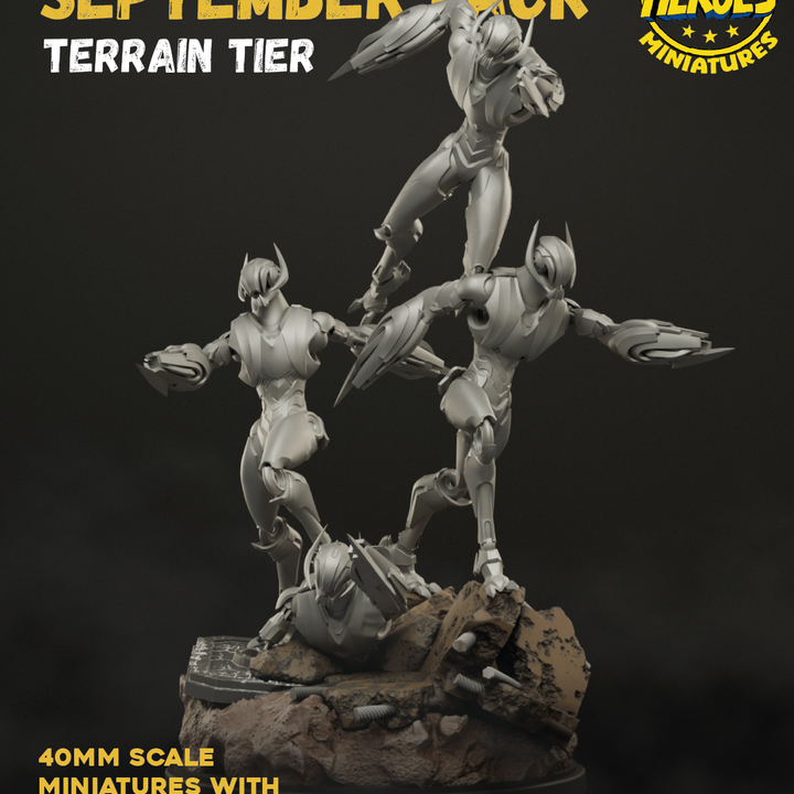 Machine_Tyrants_Automatons(40mm Scale on 35mm Base )