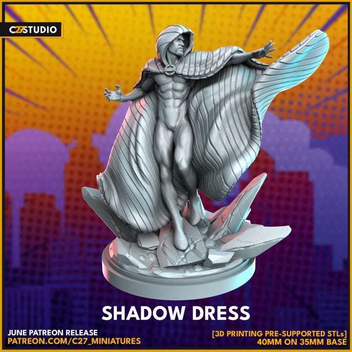 Shadow Dress (40mm Scale on 35mm Base)