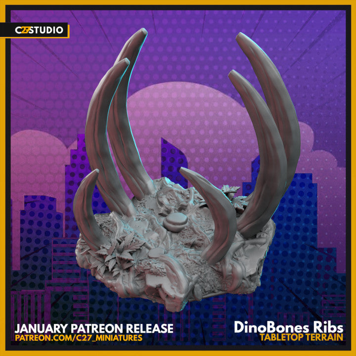 Dino Ribs Tabletop Terrain S03