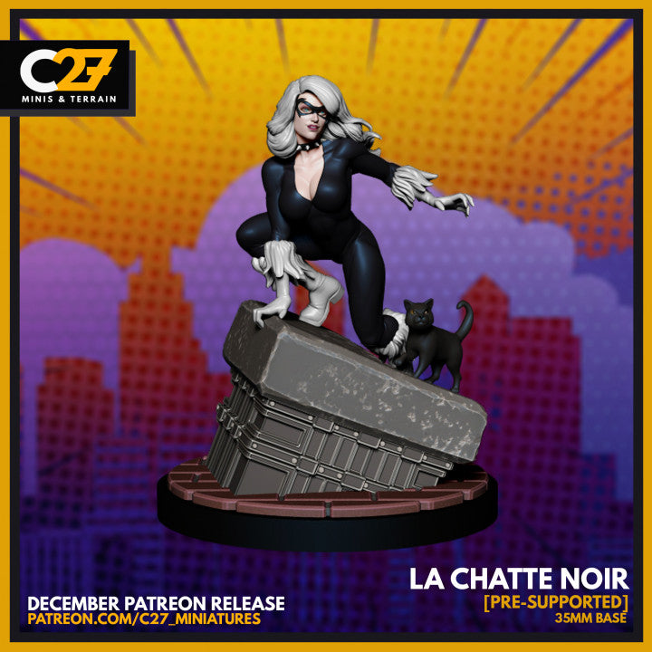 La Chatte Noire on 35mm Base (2 Costumes)