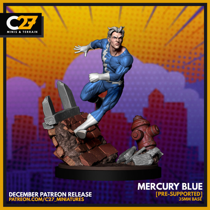 Mercury Blue on 35mm Base