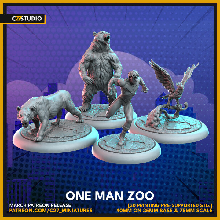 One Man Zoo (35mm Scale on 35mm Base and 75mm Scale)