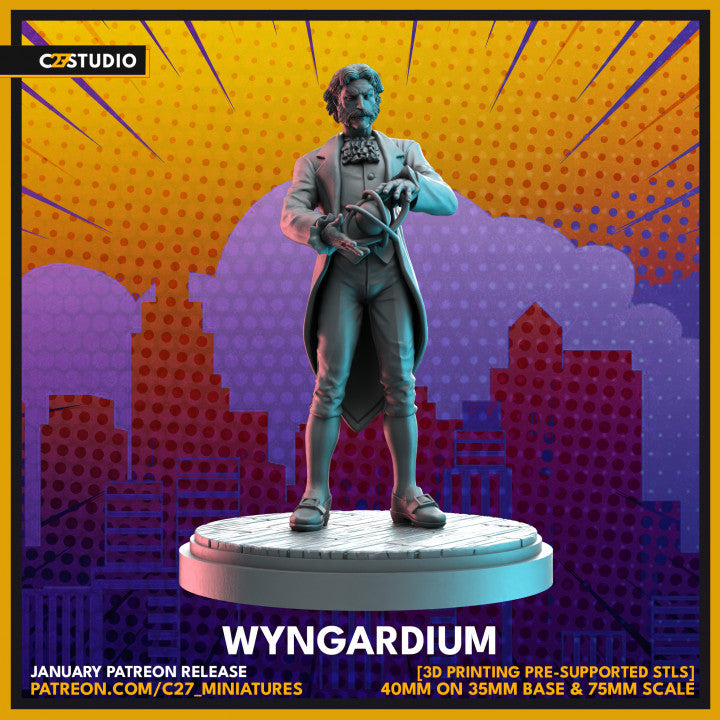 Wyngardium (40mm Scale on 35mm Base and 75mm Scale)