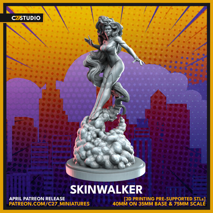 Skinwalker (40mm Scale on 35mm Base and 75mm Scale)