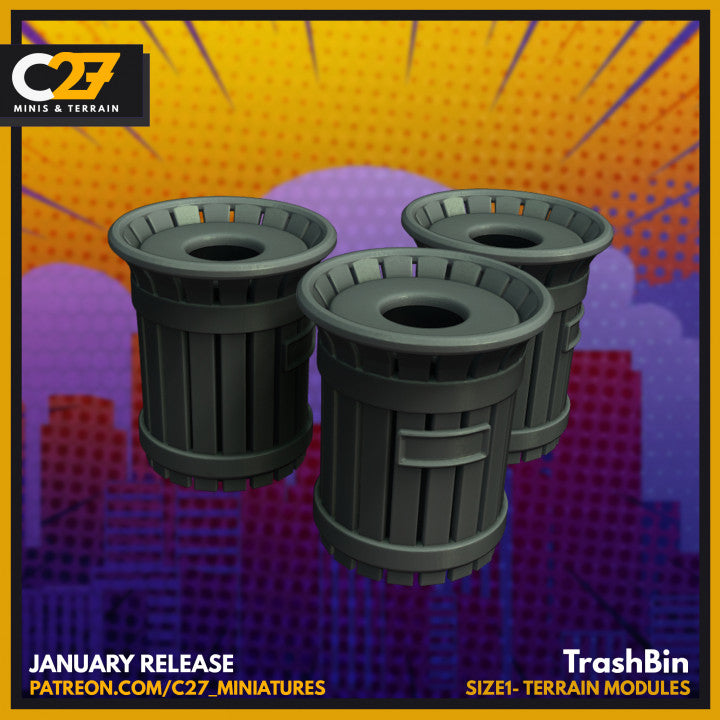 City Trash Bin (Size 1 Terrain Scatter)