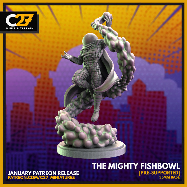 The Mighty Fishbowl on 35mm Base