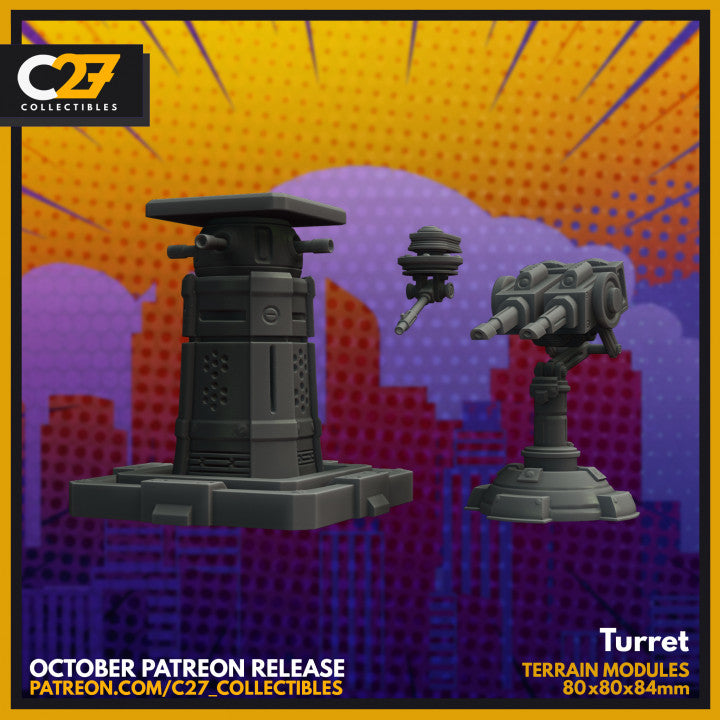 Wall Turrets (Hazard Room Terrain Kit)