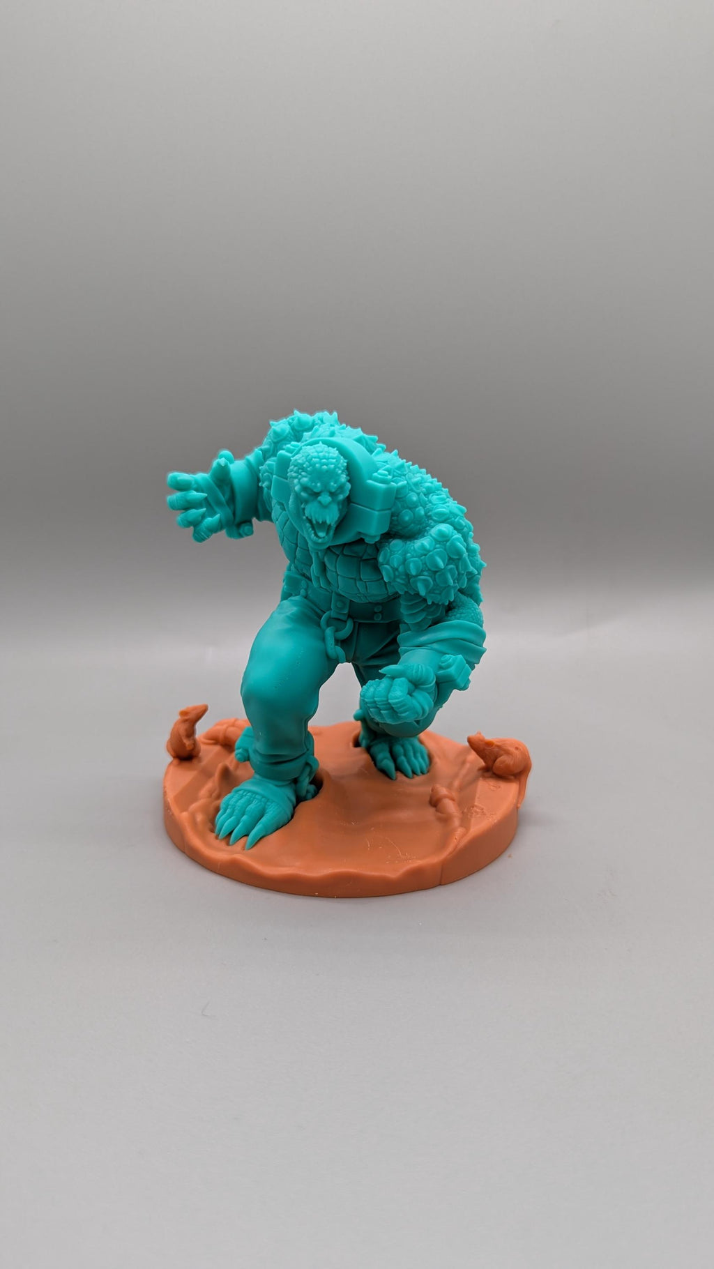 3D Printed Miniature | MCP Style Resin Miniatures - Killer Croc Basing Topper 32mm