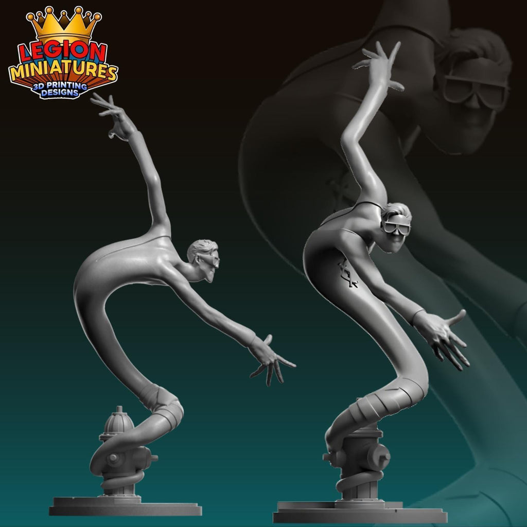 3D Printed Miniature Rubber Necker - MCP Style Resin 32mm, 40mm, 75mm Scale Model