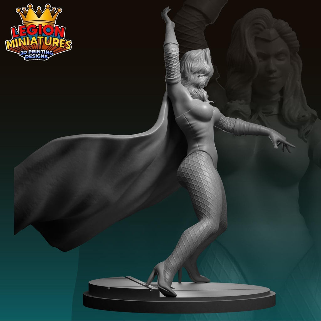 White Witch Miniature - 3D Printed Resin Game Figure | MCP Style Model