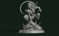 3D Printed Miniature Pantera - MCP Scale Resin Miniatures with Basing Topper
