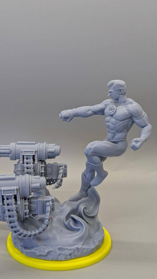 3D Printed Miniature - Machine Gun Hal MCP Style Resin Miniature Basing Topper
