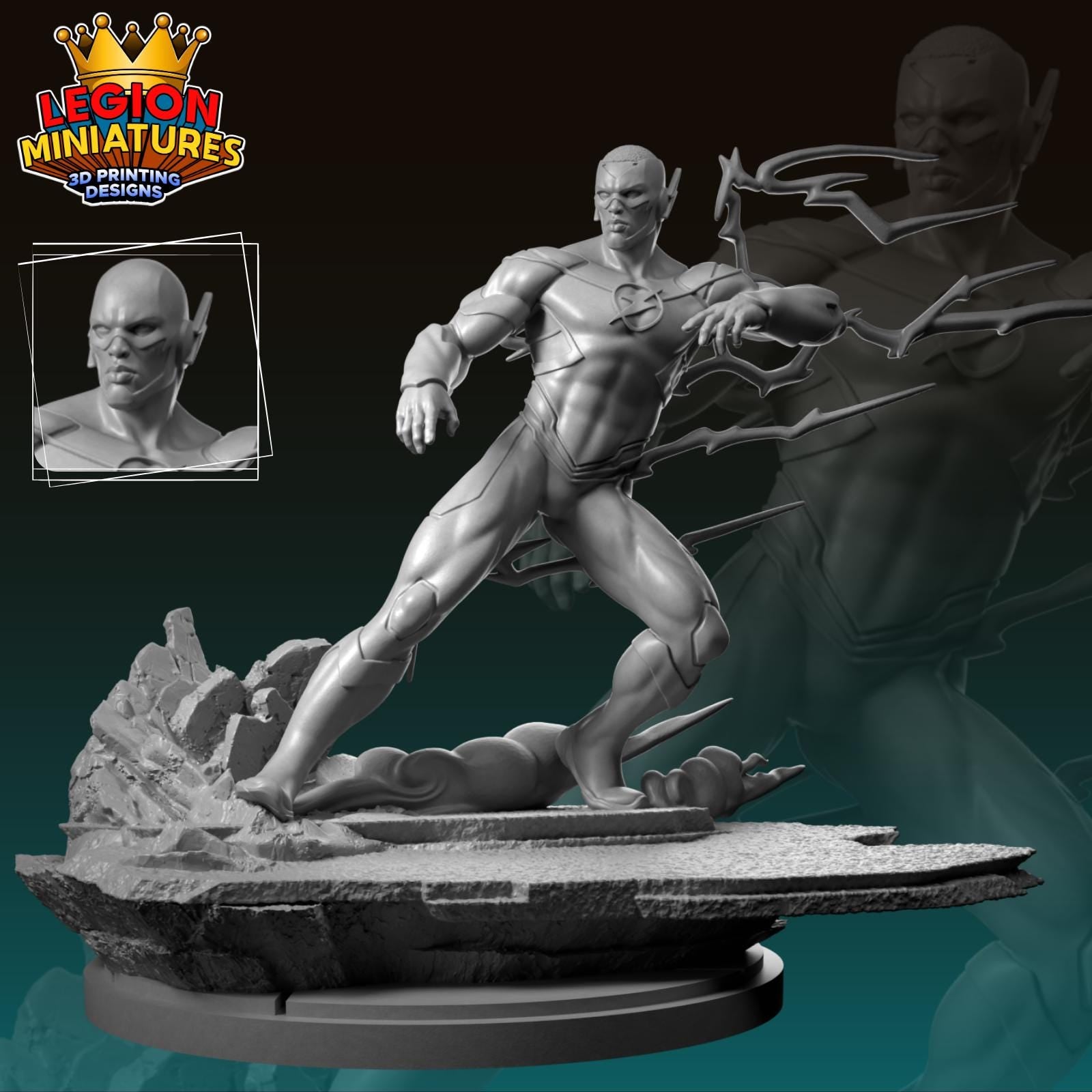 3D Printed Miniature | Wild West Figurine - MCP Style Resin Model Topper