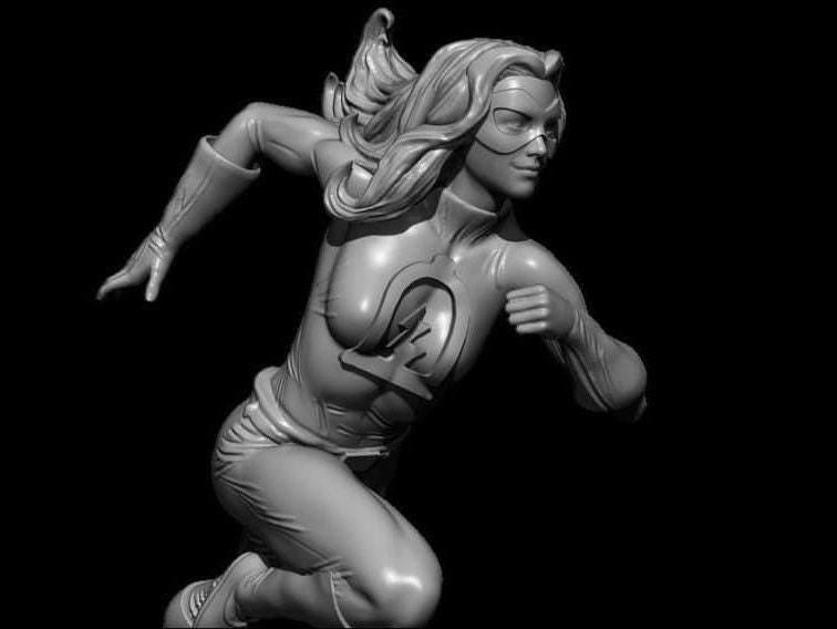 Liberty Belle 3D Print – Resin Miniature Basing Topper for Tabletop Gaming