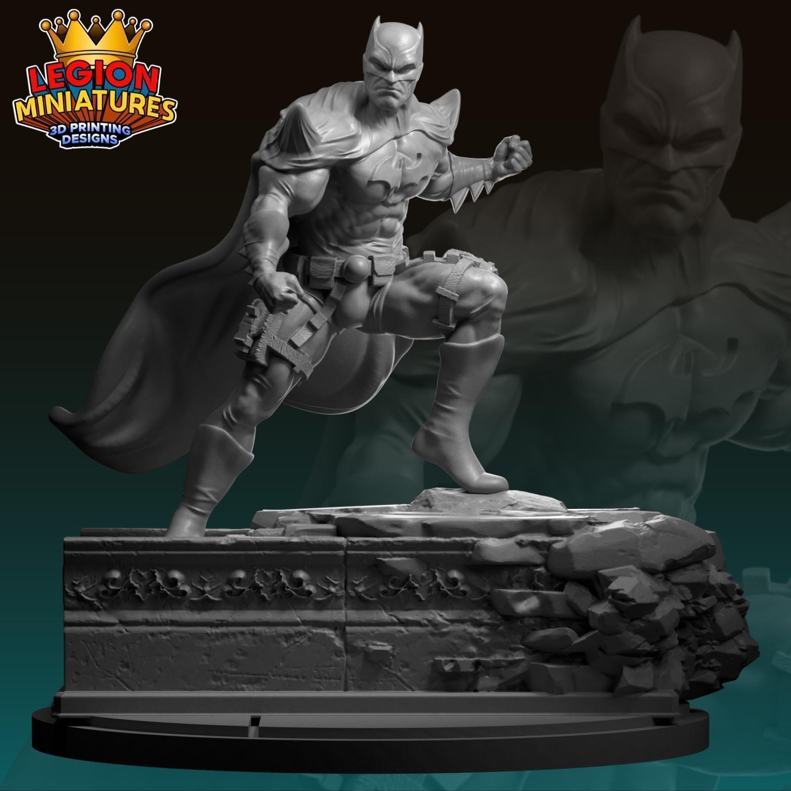 3D Printed Miniature - MCP Style Resin Miniature Basing Topper for Tabletop Gaming