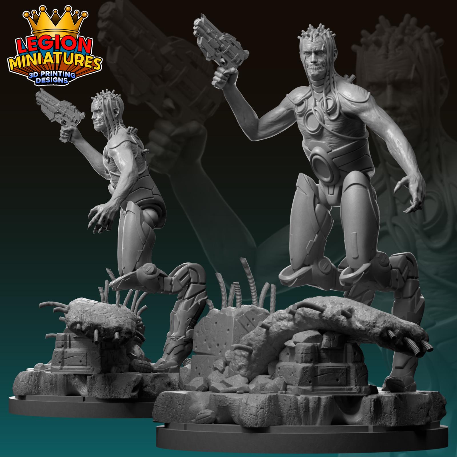 3D Printed Miniature | Absolute Big Brain MCP Style Resin 32mm to 75mm Scale