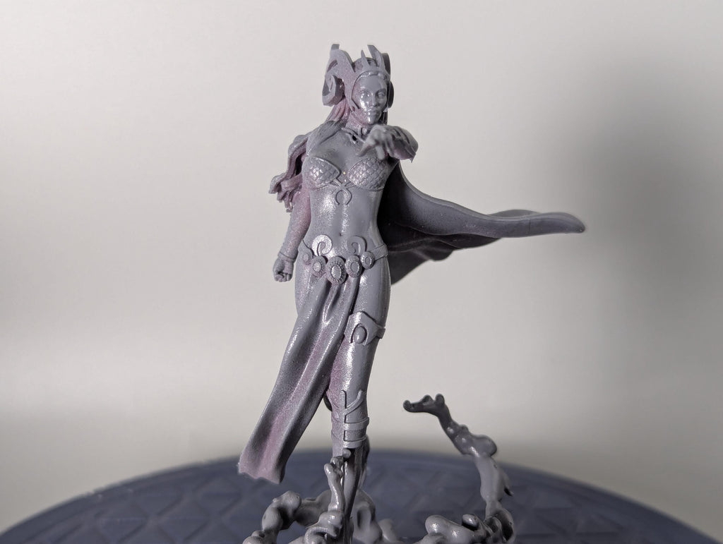 3D Printed Miniature Circe - MCP Style Resin Miniature Basing Topper 32mm Scale