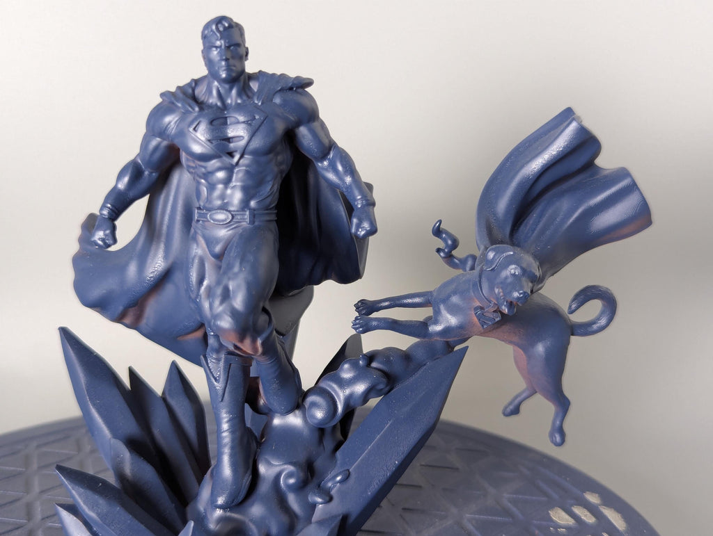 3D Printed Figurine - A Boy and His Dog Resin Miniature in MCP Style 32mm