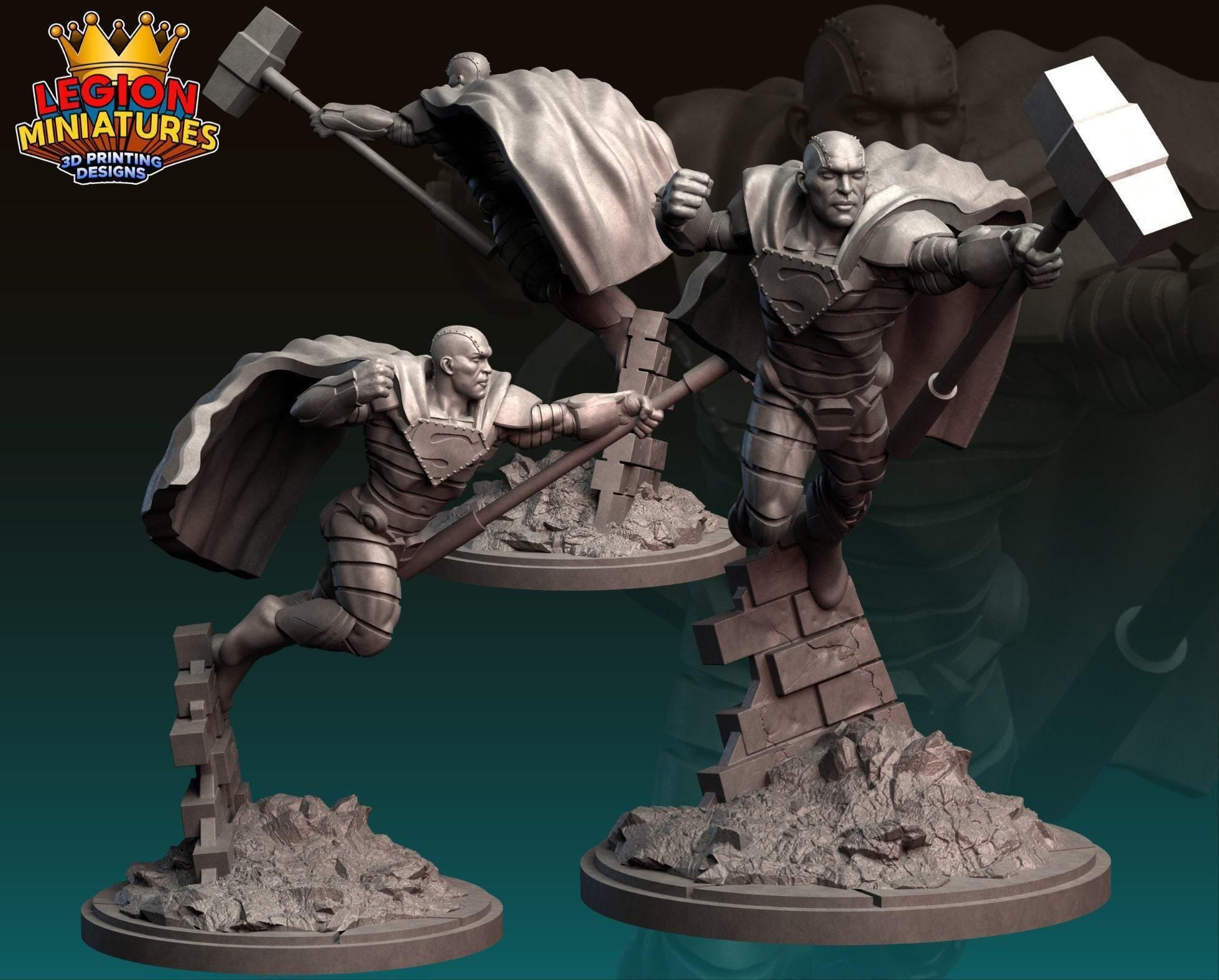 3D Printed Miniature | Resin 3D Print MCP Style - 32mm, 40mm & 75mm Scale Figure