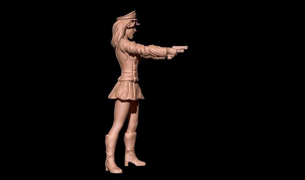 Black Hawk Lady 3D Print – Resin Miniature MCP Style Model for Tabletop Gaming