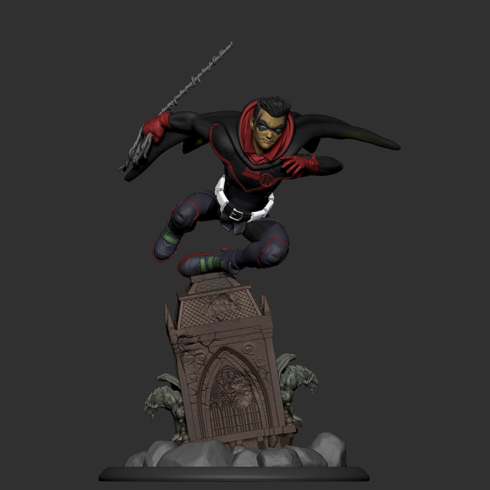 Damian Red Bird 3D Print