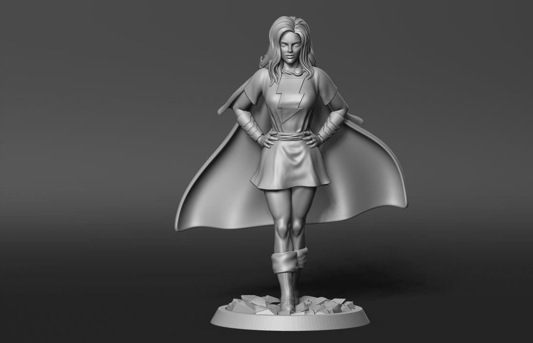 The Female Red Marvel 3D Print