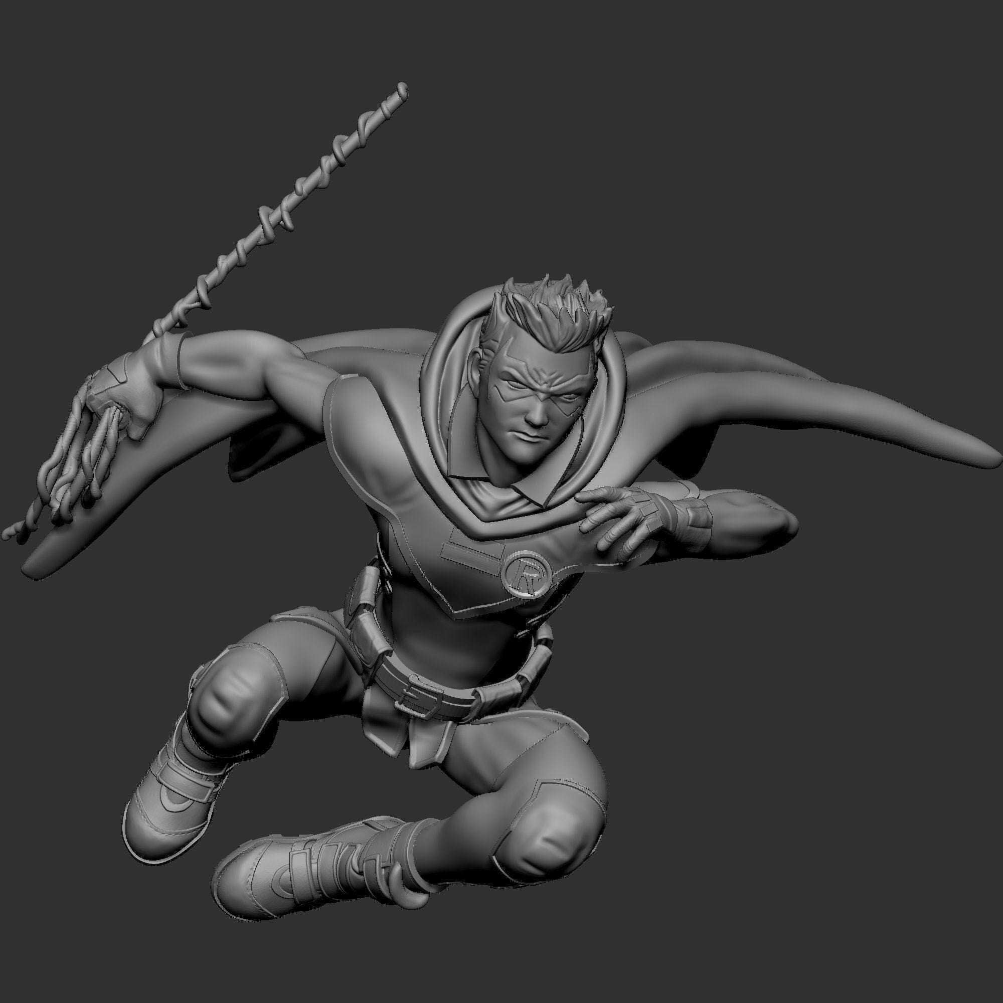 Damian Red Bird 3D Print