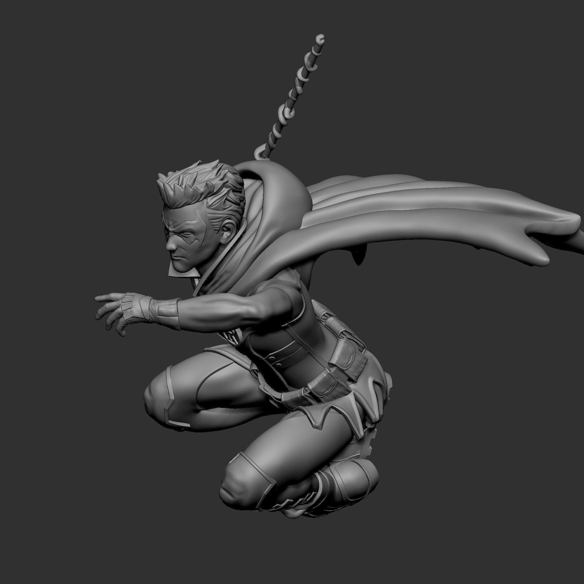 Damian Red Bird 3D Print