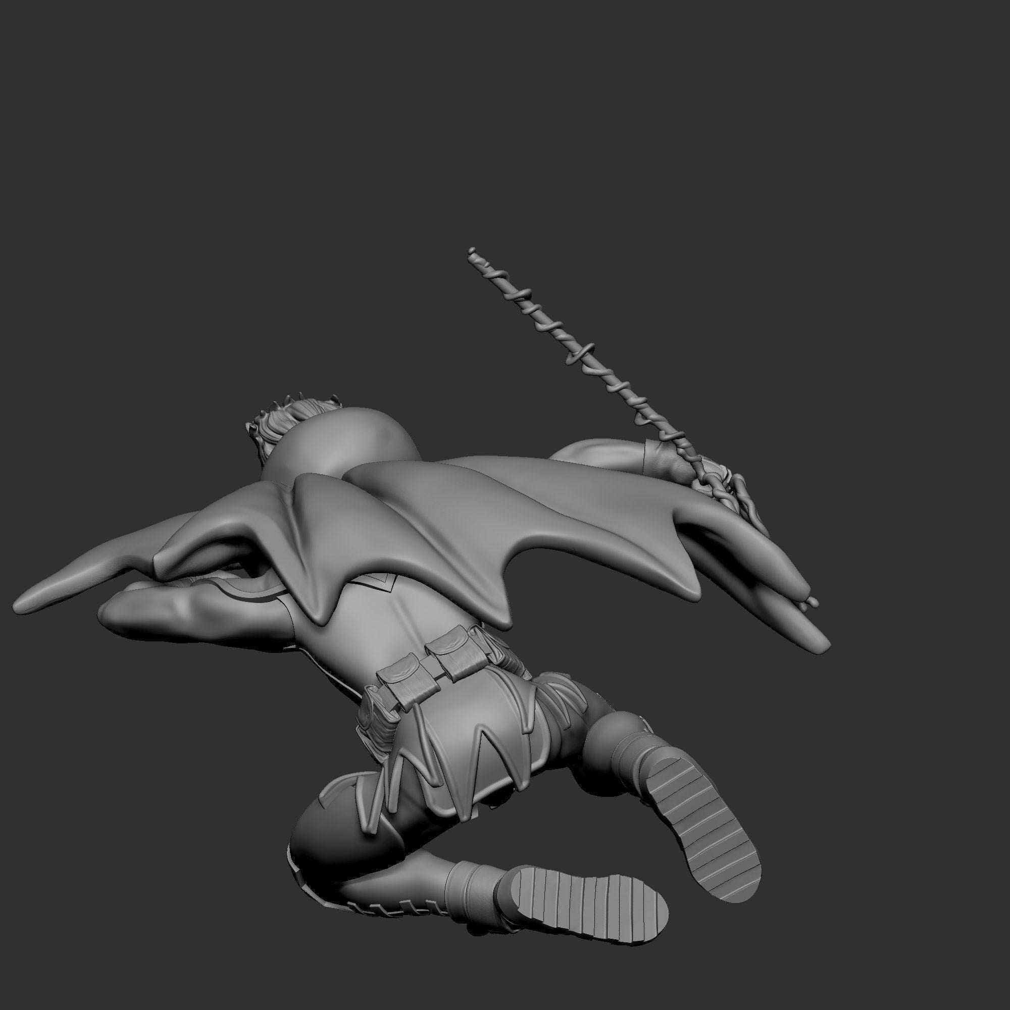 Damian Red Bird 3D Print