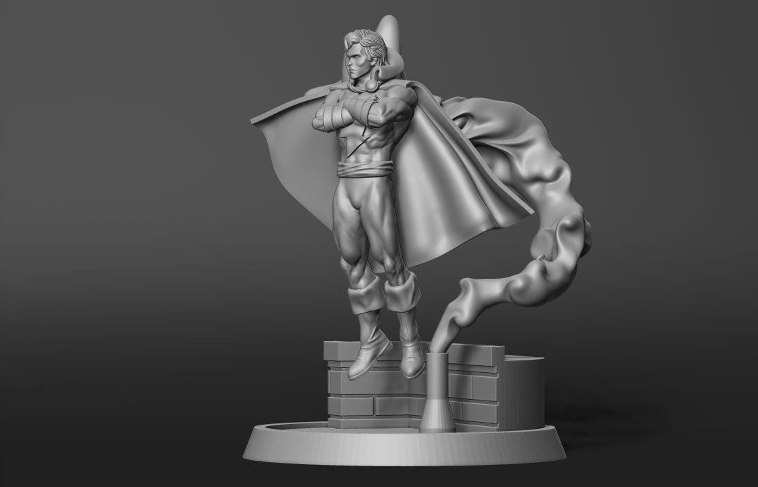 Blue Marvel Junior 3D Print